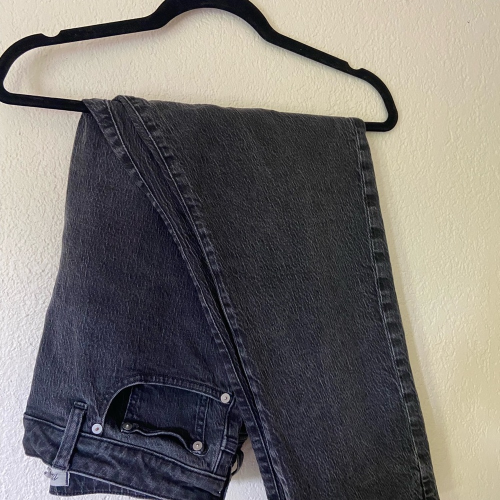 Madewell Curvy Straight Black Wash Jeans